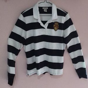 Cropped striped Ralph Lauren rugby top